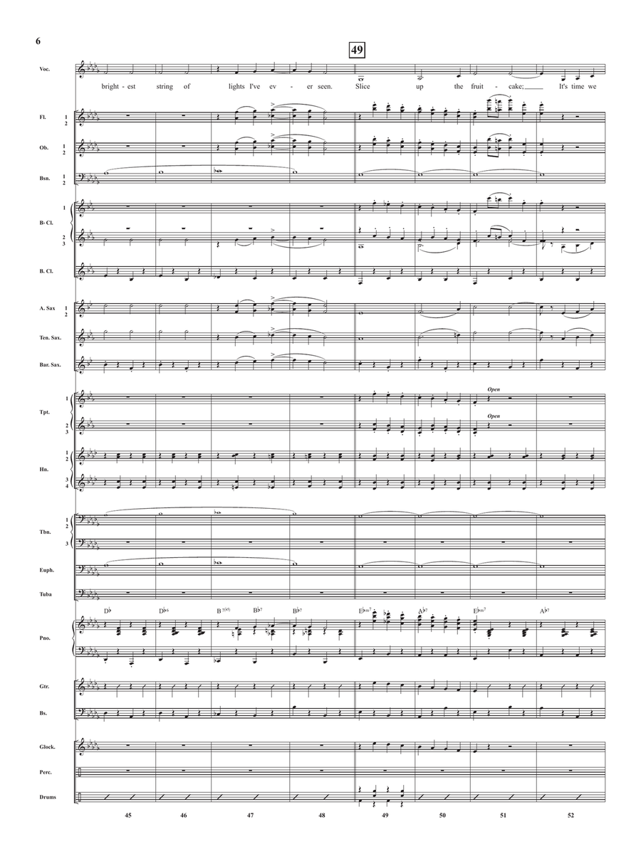 We Need A Little Christmas Concert Band scores gallery preview page 6