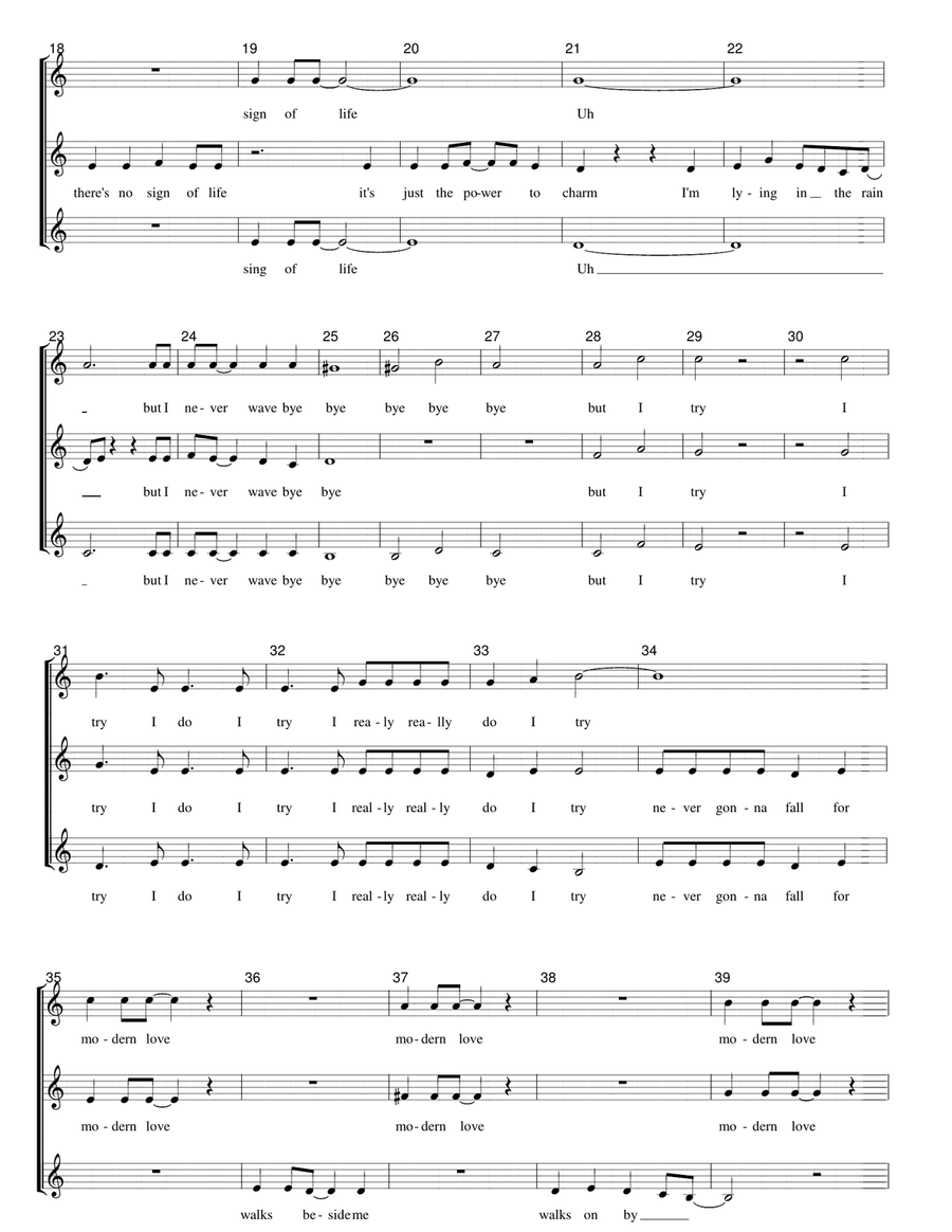 Modern Love Modern Love SSA scores gallery preview page 2