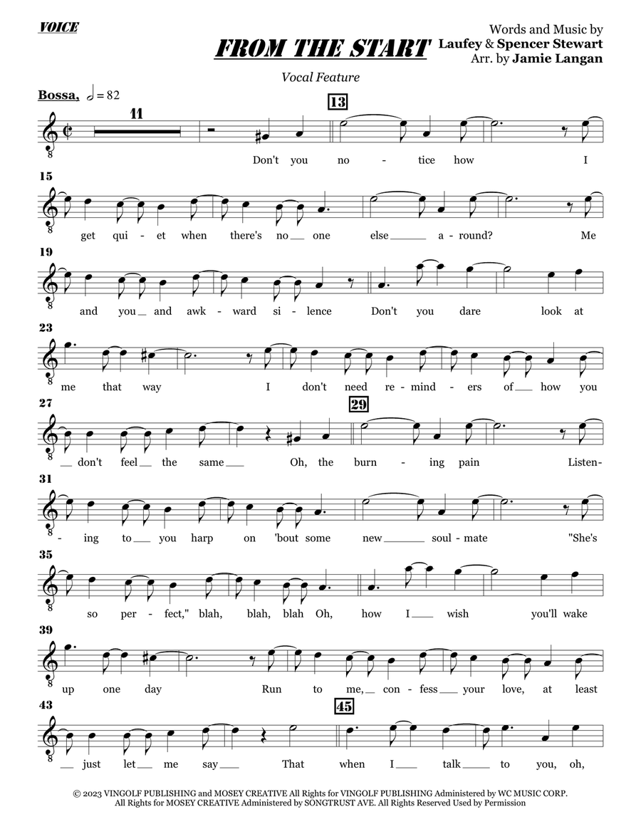 From The Start Jazz Ensemble scores gallery preview page 1