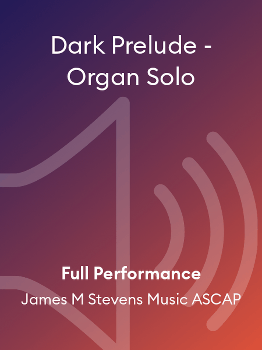Dark Prelude - Organ Solo Organ Solo scores gallery preview page 1
