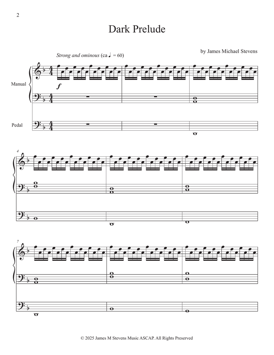 Dark Prelude - Organ Solo Organ Solo scores gallery preview page 2