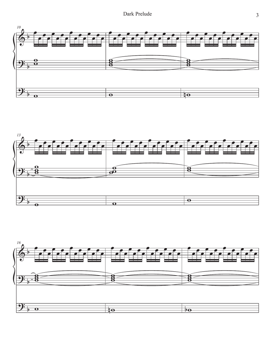 Dark Prelude - Organ Solo Organ Solo scores gallery preview page 3