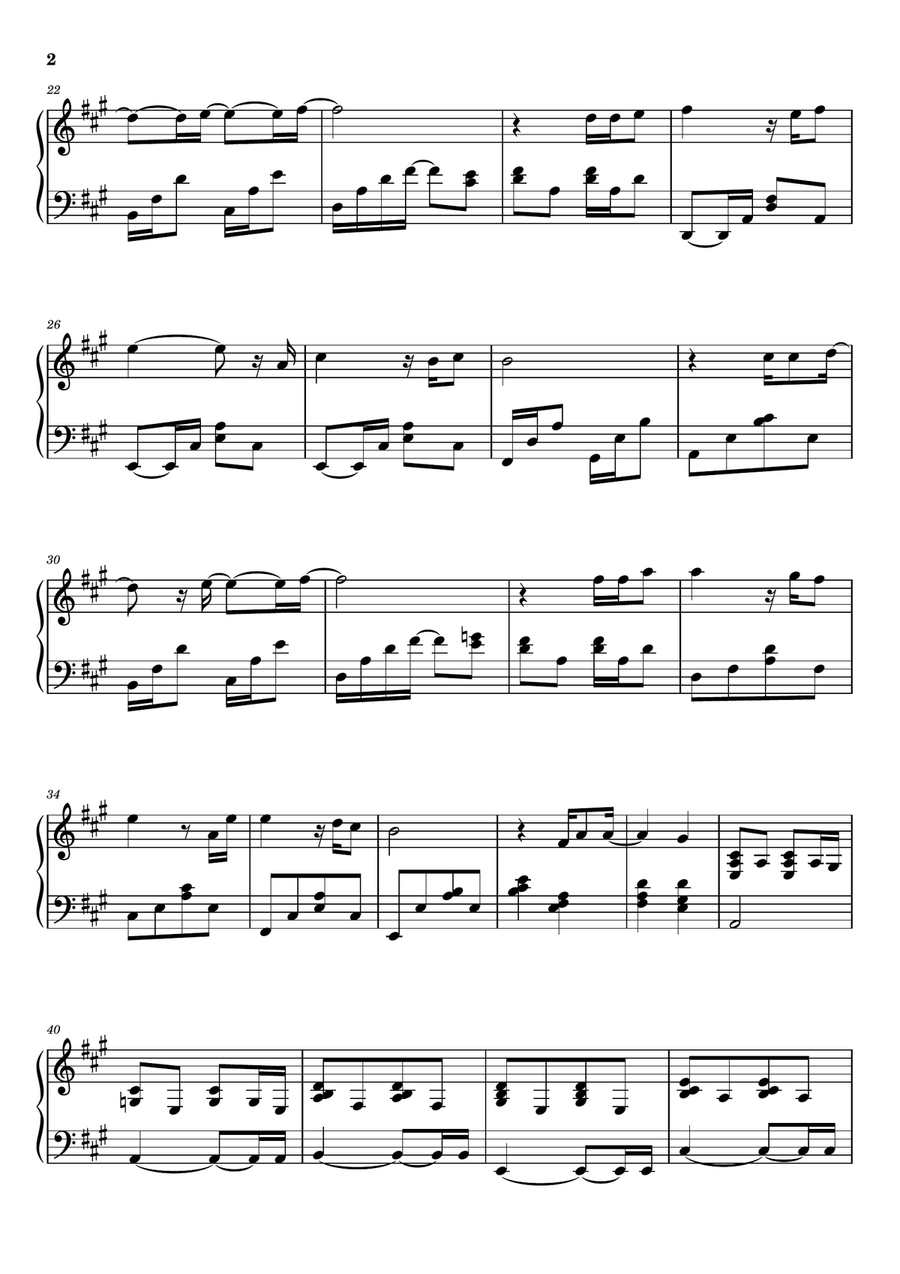 All My Love Piano Solo scores gallery preview page 2