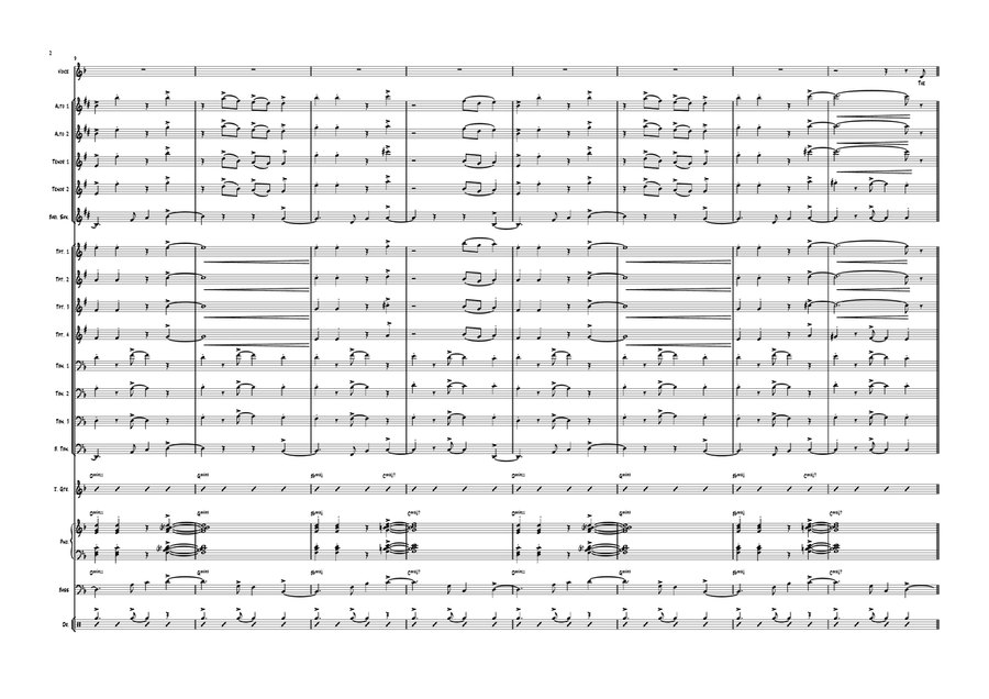 Shape Of You Jazz Ensemble scores gallery preview page 2