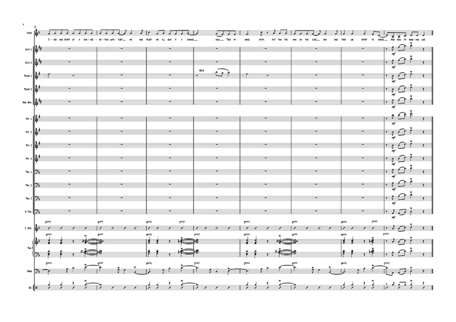 Shape Of You Jazz Ensemble scores gallery preview page 4