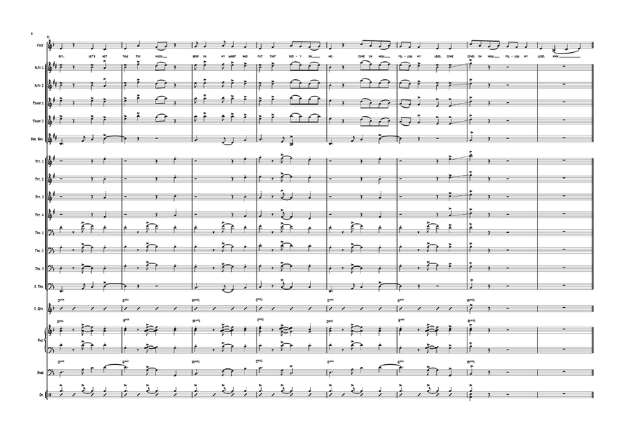 Shape Of You Jazz Ensemble scores gallery preview page 6