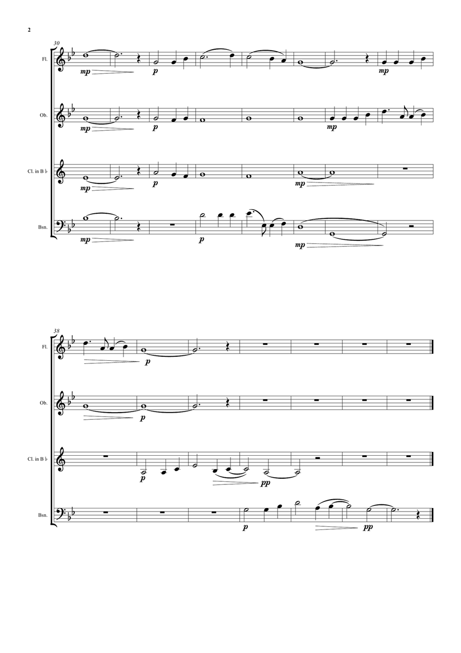 Motet for wind quartet (instrumental arrangement of my choral motet 