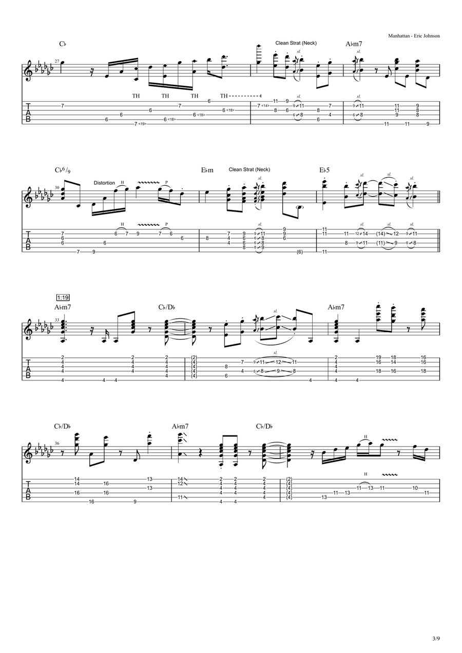 Manhattan Acoustic Guitar scores gallery preview page 3