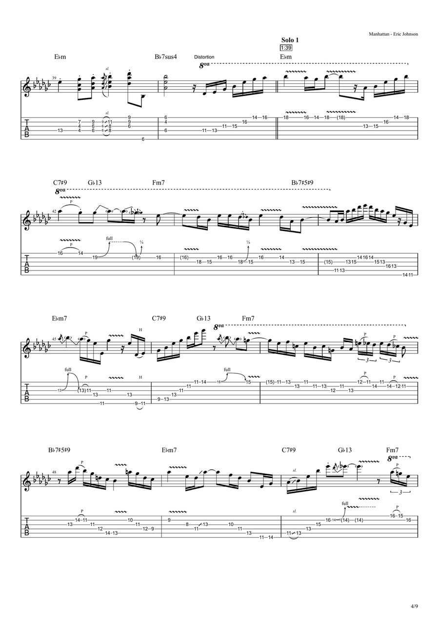 Manhattan Acoustic Guitar scores gallery preview page 4