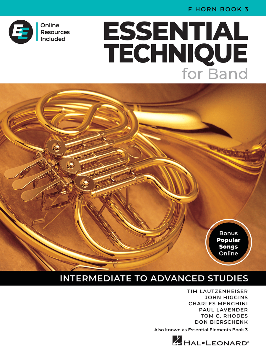 Essential Technique for Band – F Horn Book 3 with Online Resources Concert Band Methods scores gallery preview page 1