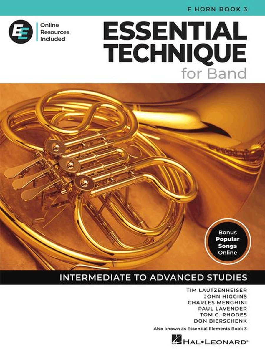 Essential Technique for Band – F Horn Book 3 with Online Resources Concert Band Methods scores gallery preview page 2