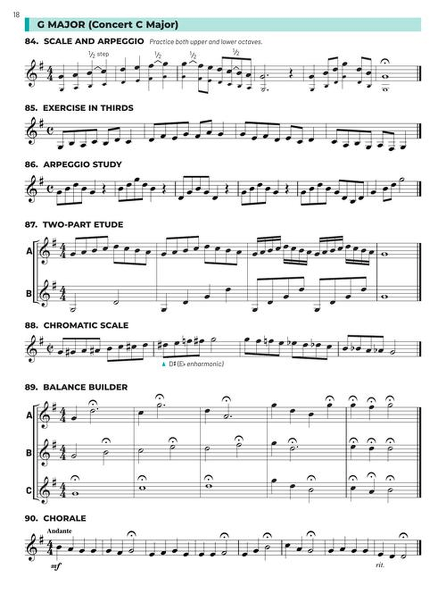 Essential Technique for Band – F Horn Book 3 with Online Resources Concert Band Methods scores gallery preview page 4