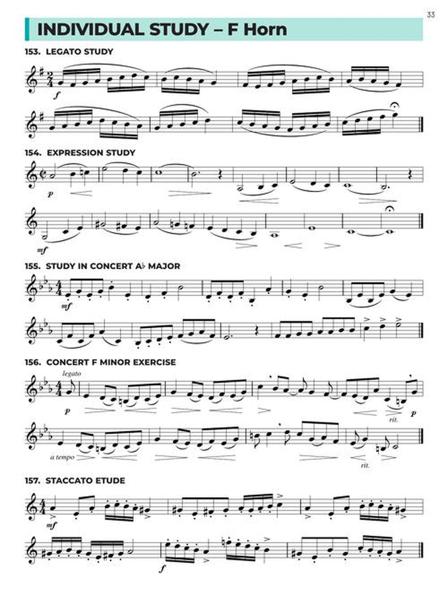Essential Technique for Band – F Horn Book 3 with Online Resources Concert Band Methods scores gallery preview page 5