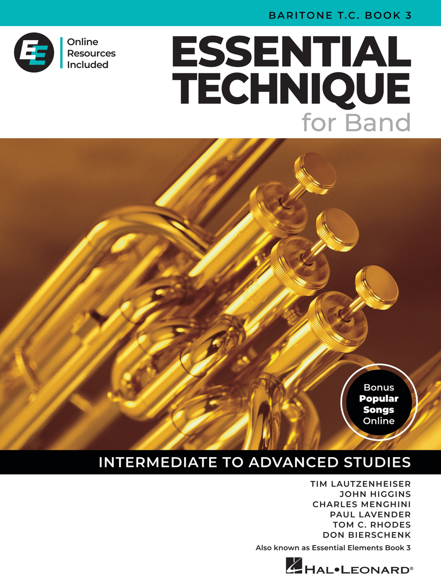 Essential Technique for Band – Baritone T.C. Book 3 with Online Resources Concert Band Methods scores gallery preview page 1