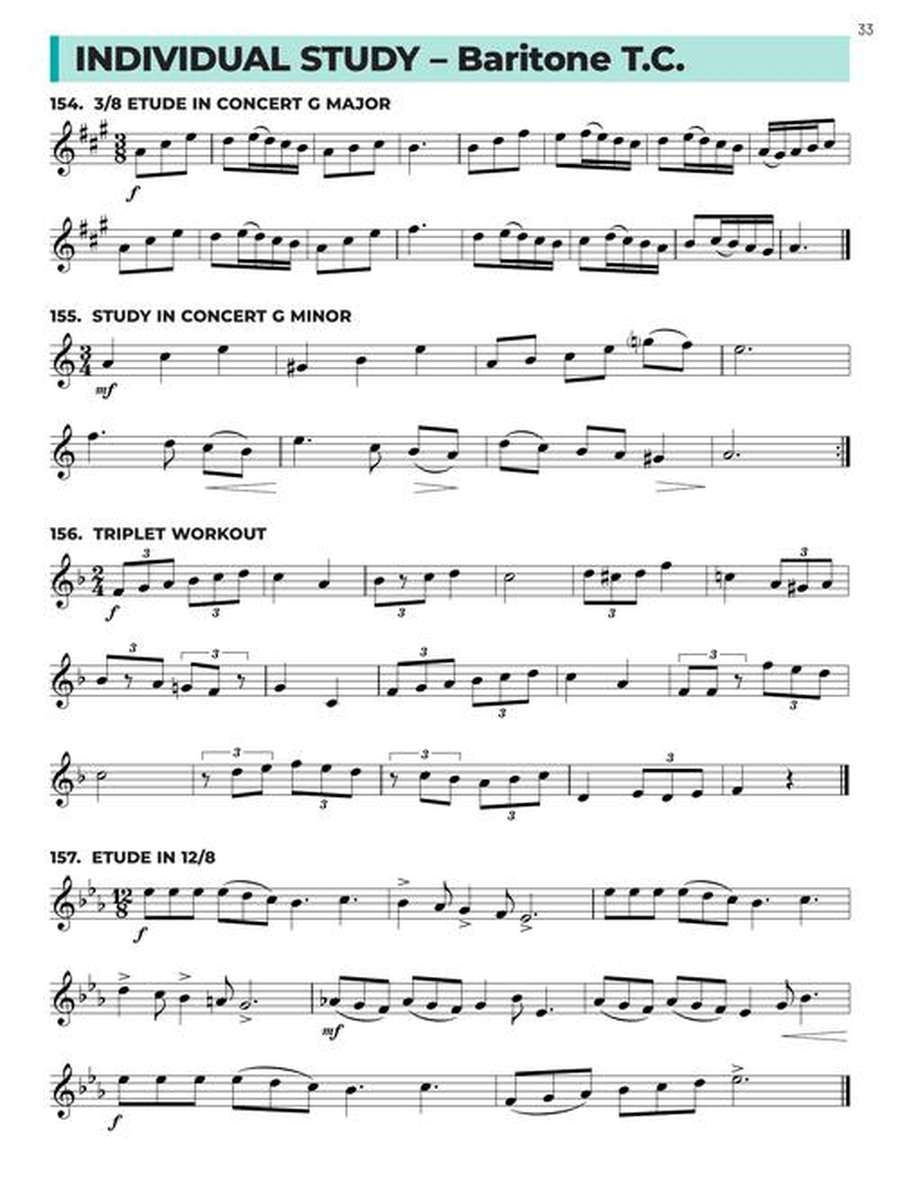 Essential Technique for Band – Baritone T.C. Book 3 with Online Resources Concert Band Methods scores gallery preview page 5