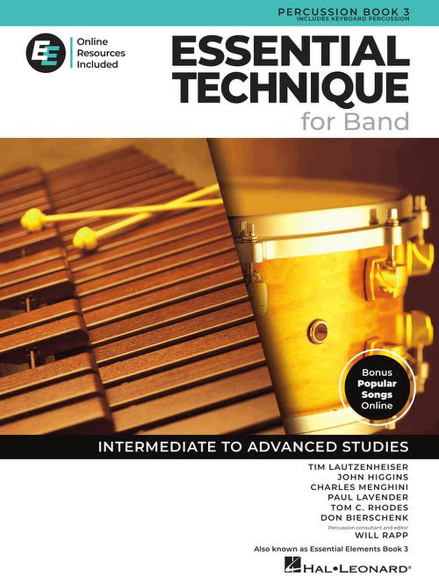 Essential Technique for Band – Percussion/Keyboard Percussion Book 3 with Online Resources Concert Band Methods scores gallery preview page 2