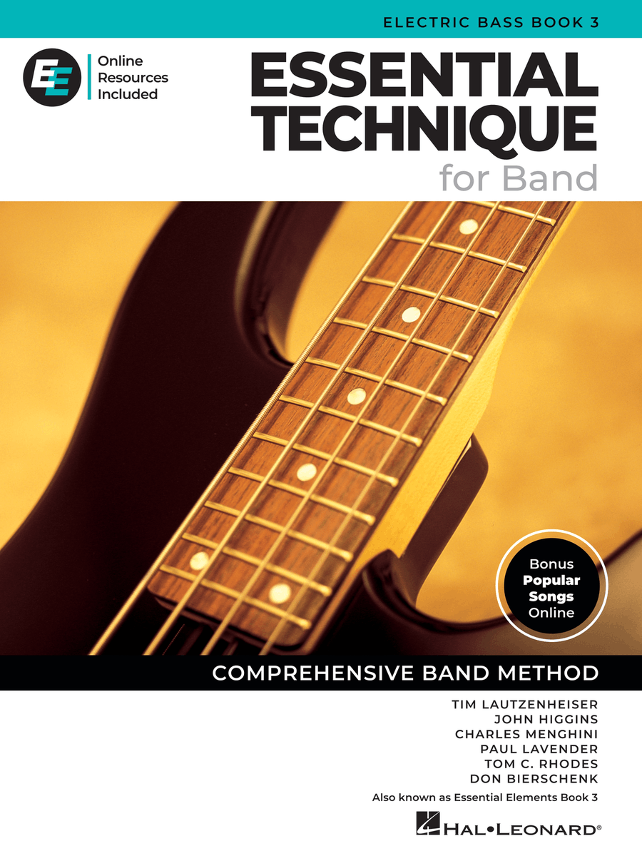 Essential Technique for Band – Electric Bass Book 3 with Online Resources Concert Band Methods scores gallery preview page 1