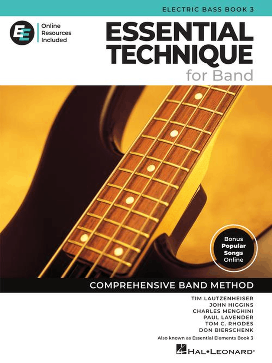 Essential Technique for Band – Electric Bass Book 3 with Online Resources Concert Band Methods scores gallery preview page 2