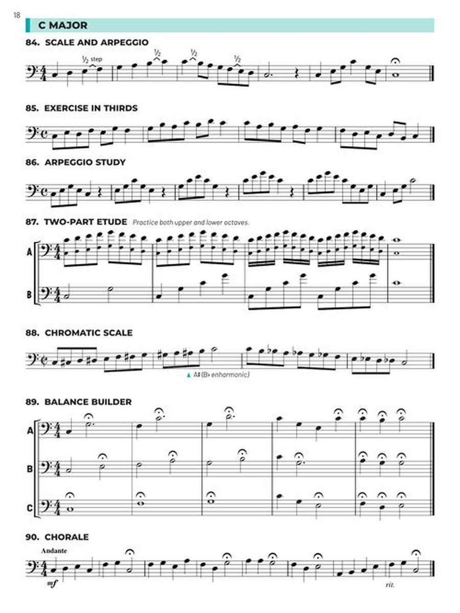 Essential Technique for Band – Electric Bass Book 3 with Online Resources Concert Band Methods scores gallery preview page 4