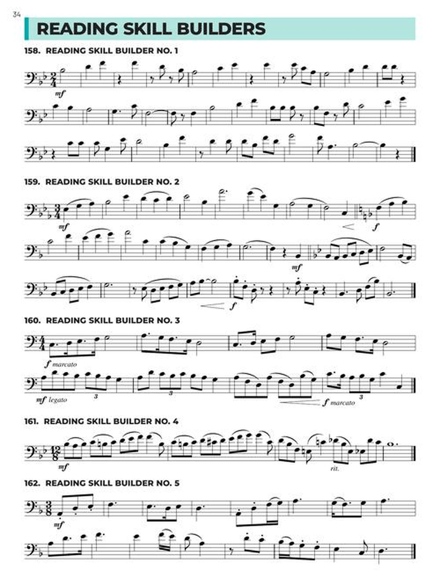 Essential Technique for Band – Electric Bass Book 3 with Online Resources Concert Band Methods scores gallery preview page 6