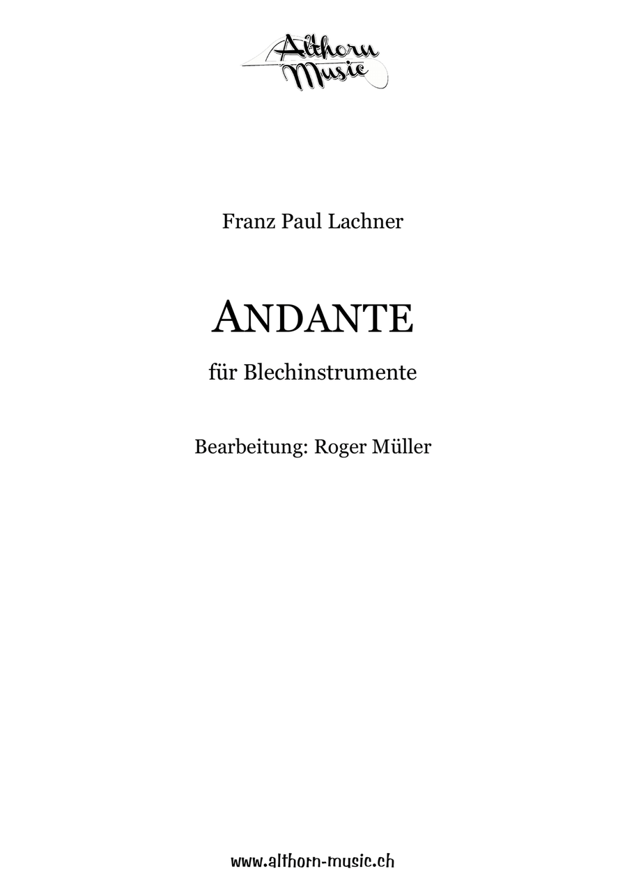 Andante for Brass Instruments Brass Ensemble scores gallery preview page 2