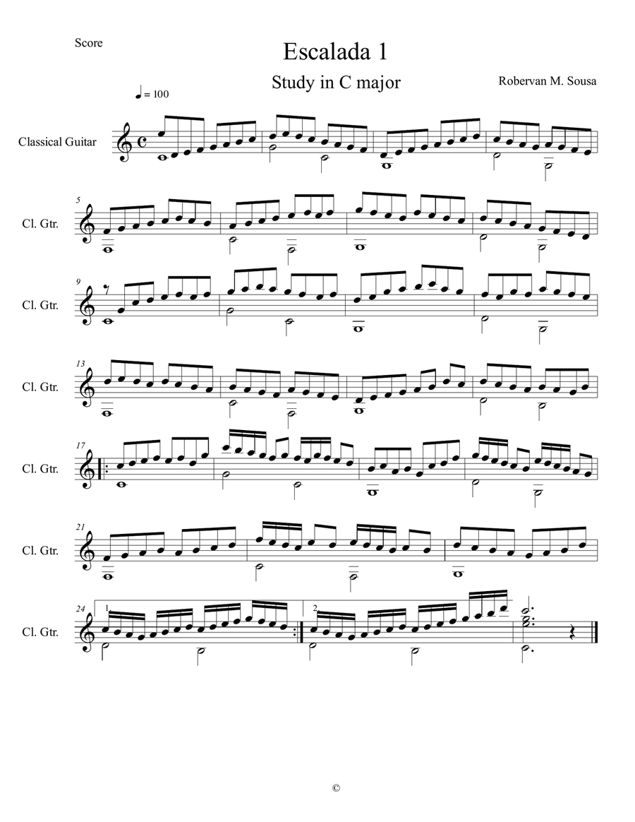 Escalada 1 Escalada 1 Acoustic Guitar scores gallery preview page 1