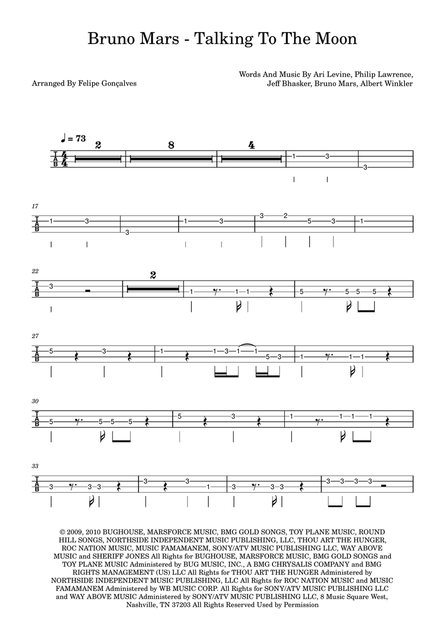 Talking To The Moon Talking To The Moon Acoustic Guitar scores gallery preview page 1