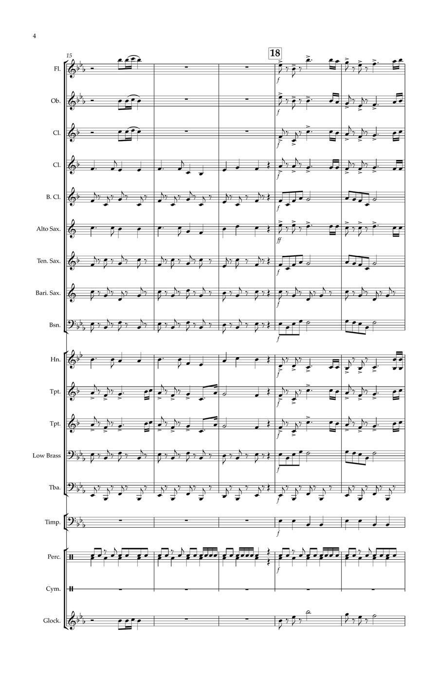 The Adventures of Captain Dynamo Concert Band scores gallery preview page 4