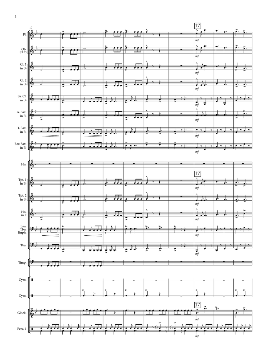The Adventures of Commander Cadenza Concert Band scores gallery preview page 2