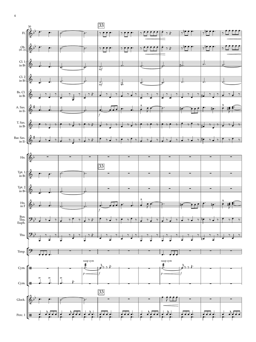 The Adventures of Commander Cadenza Concert Band scores gallery preview page 4