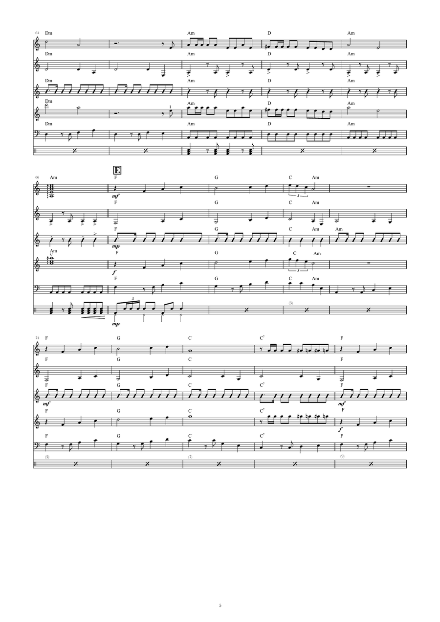 Apache Guitar Ensemble scores gallery preview page 5