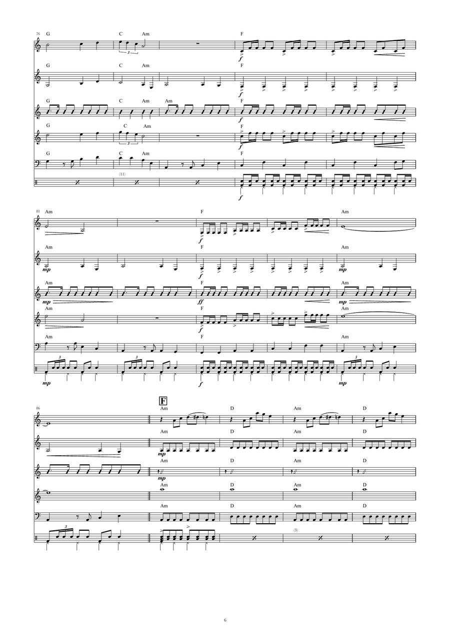 Apache Guitar Ensemble scores gallery preview page 6