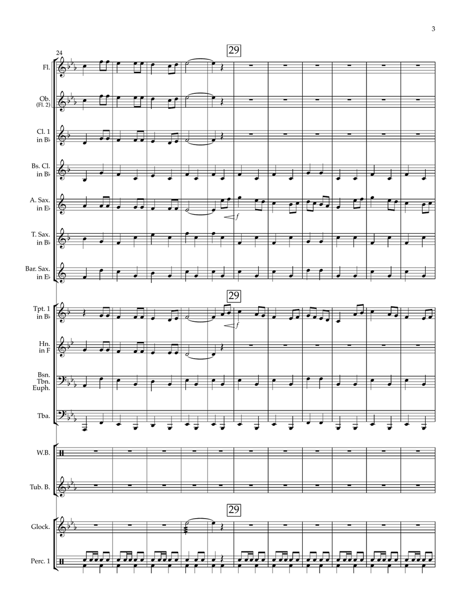 My Grandfather's Clock My Grandfather's Clock Concert Band scores gallery preview page 3