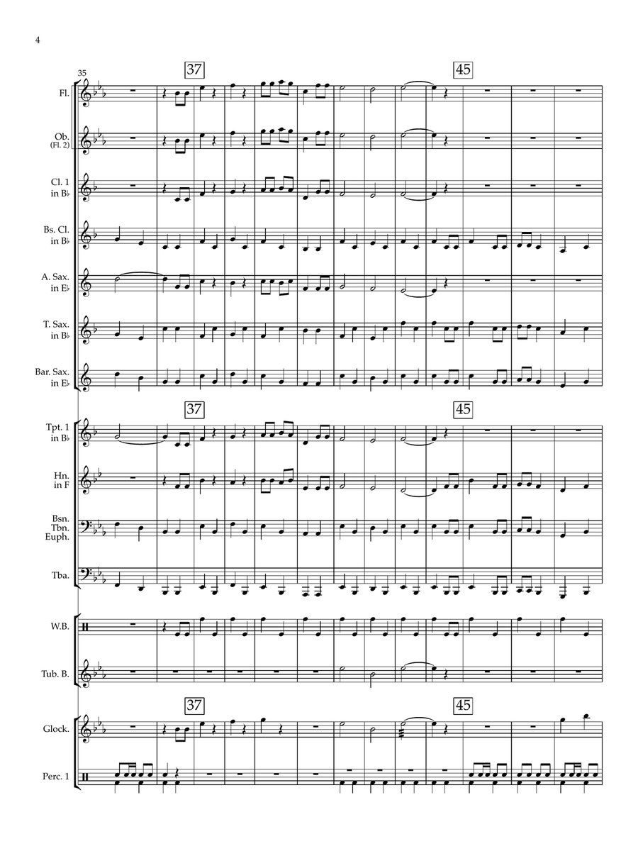 My Grandfather's Clock My Grandfather's Clock Concert Band scores gallery preview page 4