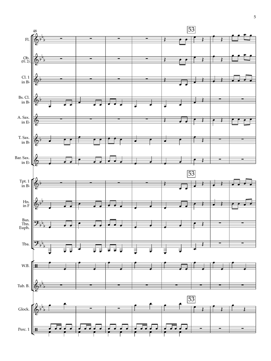 My Grandfather's Clock My Grandfather's Clock Concert Band scores gallery preview page 5
