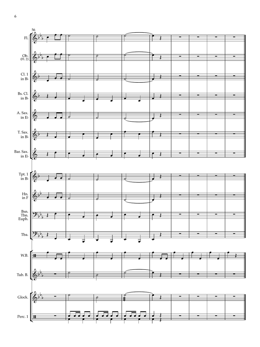 My Grandfather's Clock My Grandfather's Clock Concert Band scores gallery preview page 6