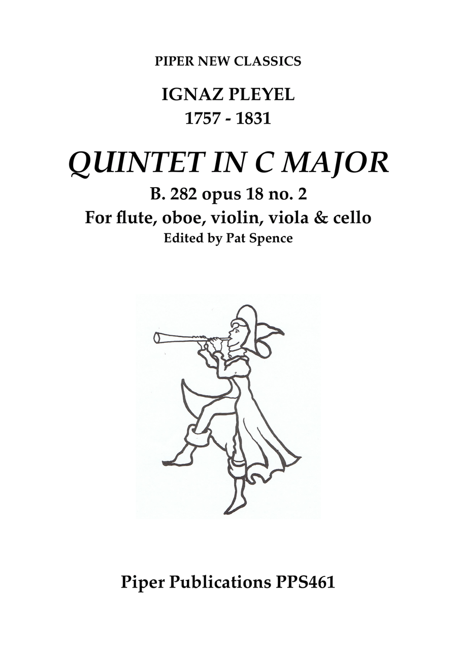 PLEYEL: QUINTET IN C MAJOR OPUS 18 No. 2 Small Ensemble scores gallery preview page 1