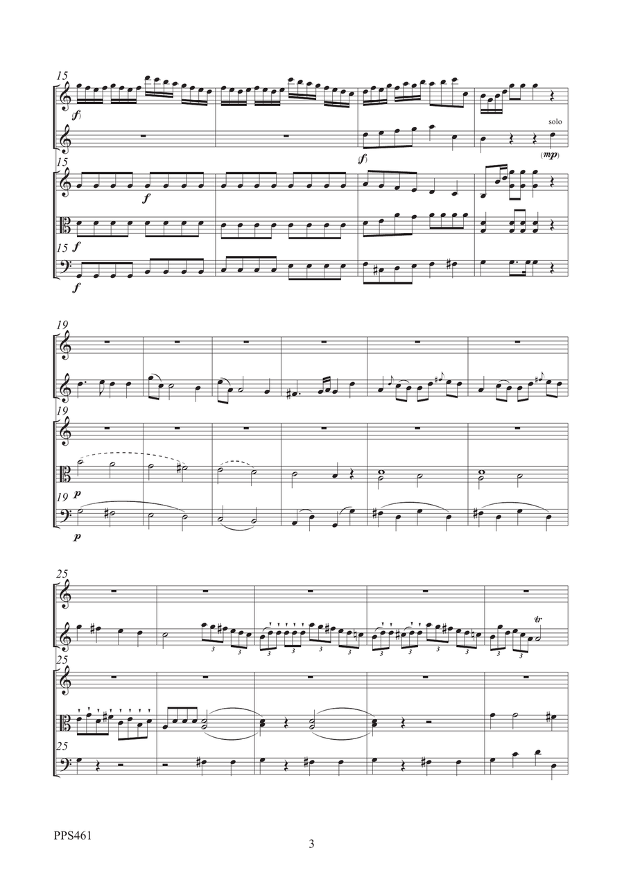 PLEYEL: QUINTET IN C MAJOR OPUS 18 No. 2 Small Ensemble scores gallery preview page 3