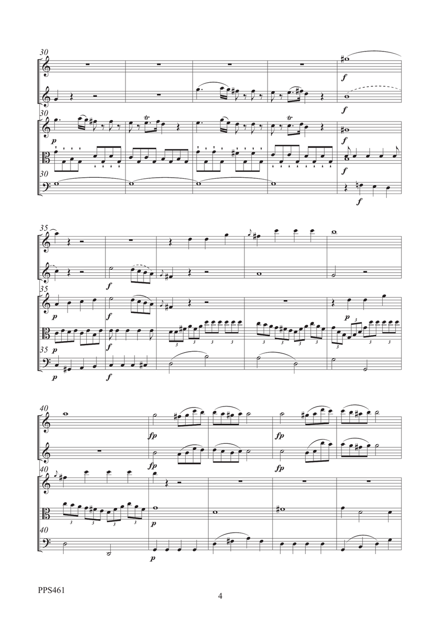 PLEYEL: QUINTET IN C MAJOR OPUS 18 No. 2 Small Ensemble scores gallery preview page 4