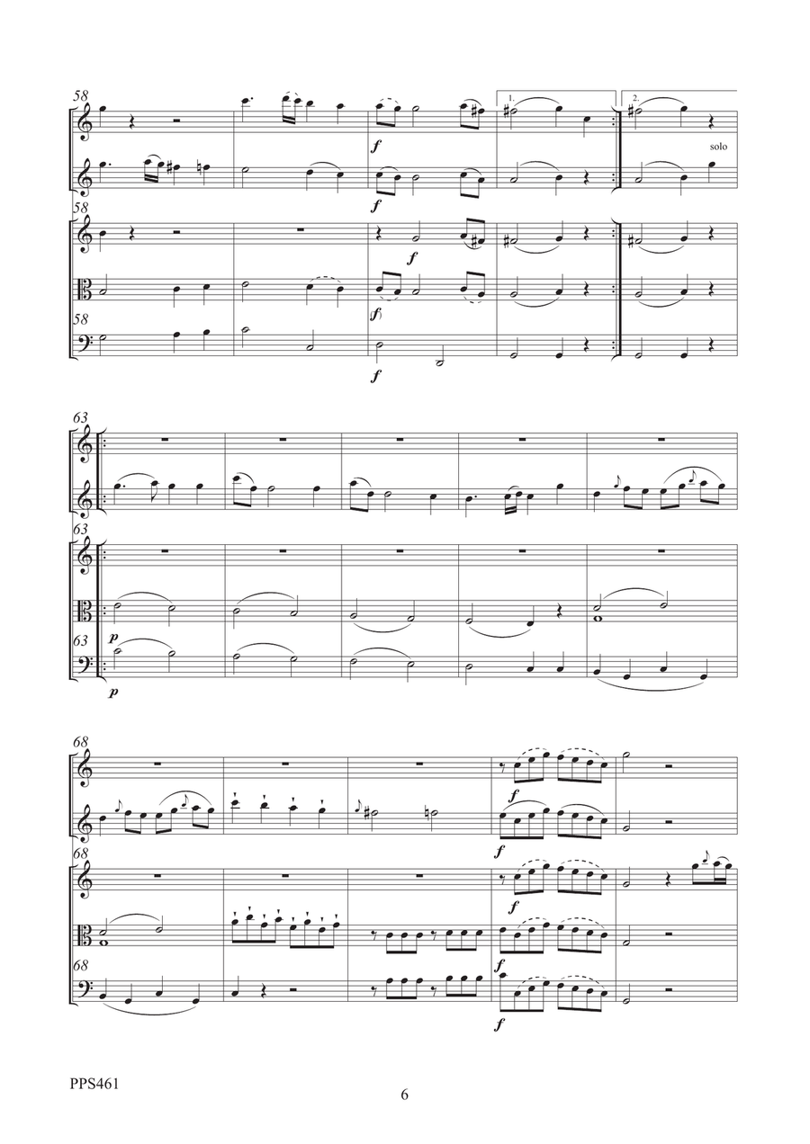 PLEYEL: QUINTET IN C MAJOR OPUS 18 No. 2 Small Ensemble scores gallery preview page 6