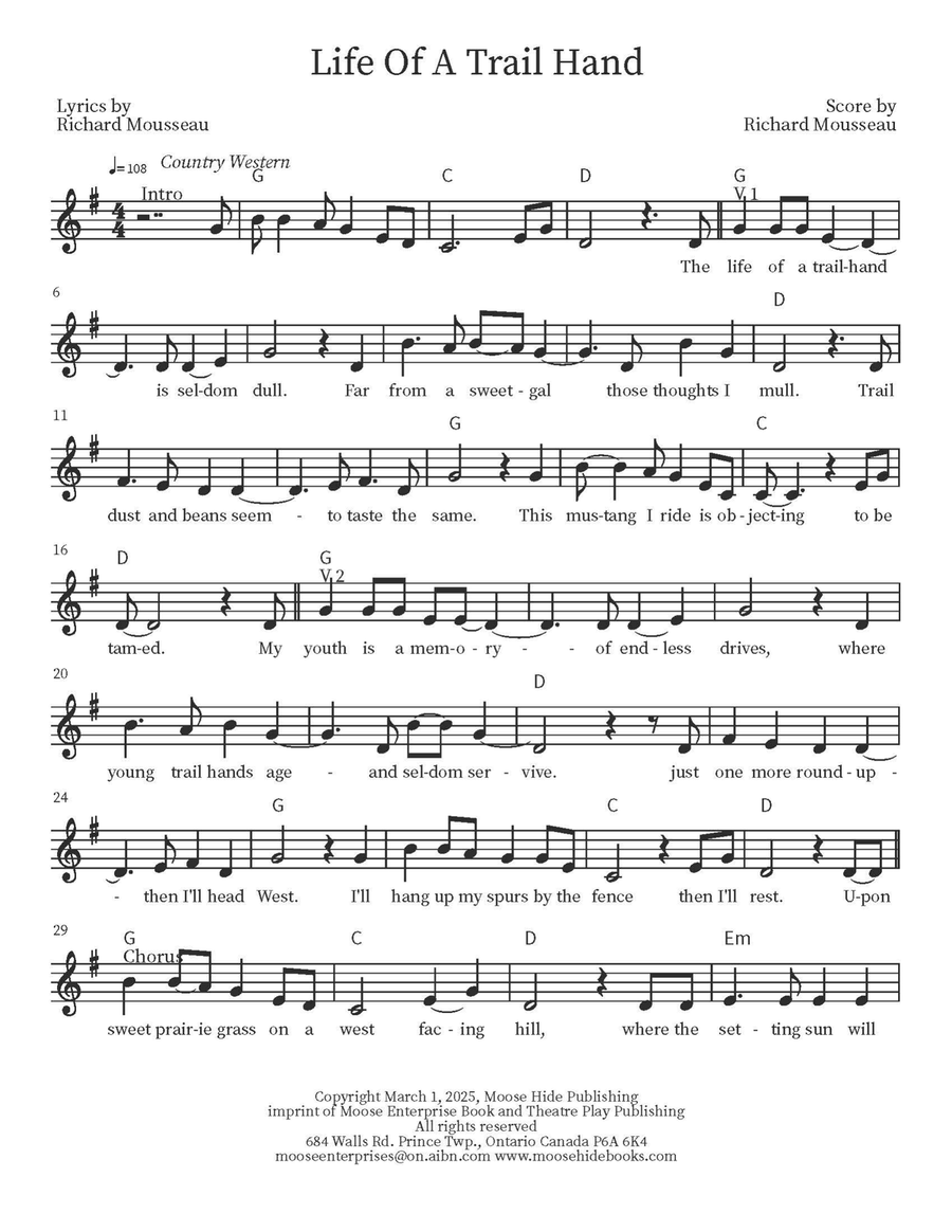 Life Of A Trail Hand Life Of A Trail Hand Acoustic Guitar scores gallery preview page 2