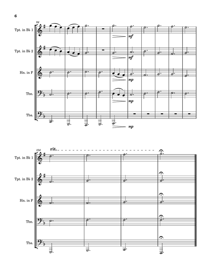 Hora Increíble- Awesome hour Brass Quintet scores gallery preview page 6
