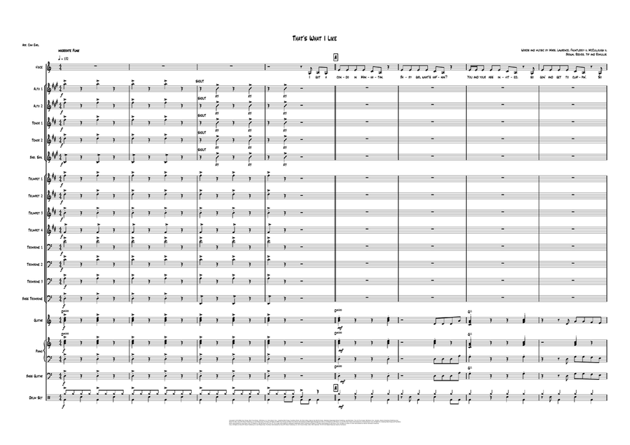 That's What I Like Jazz Ensemble scores gallery preview page 1