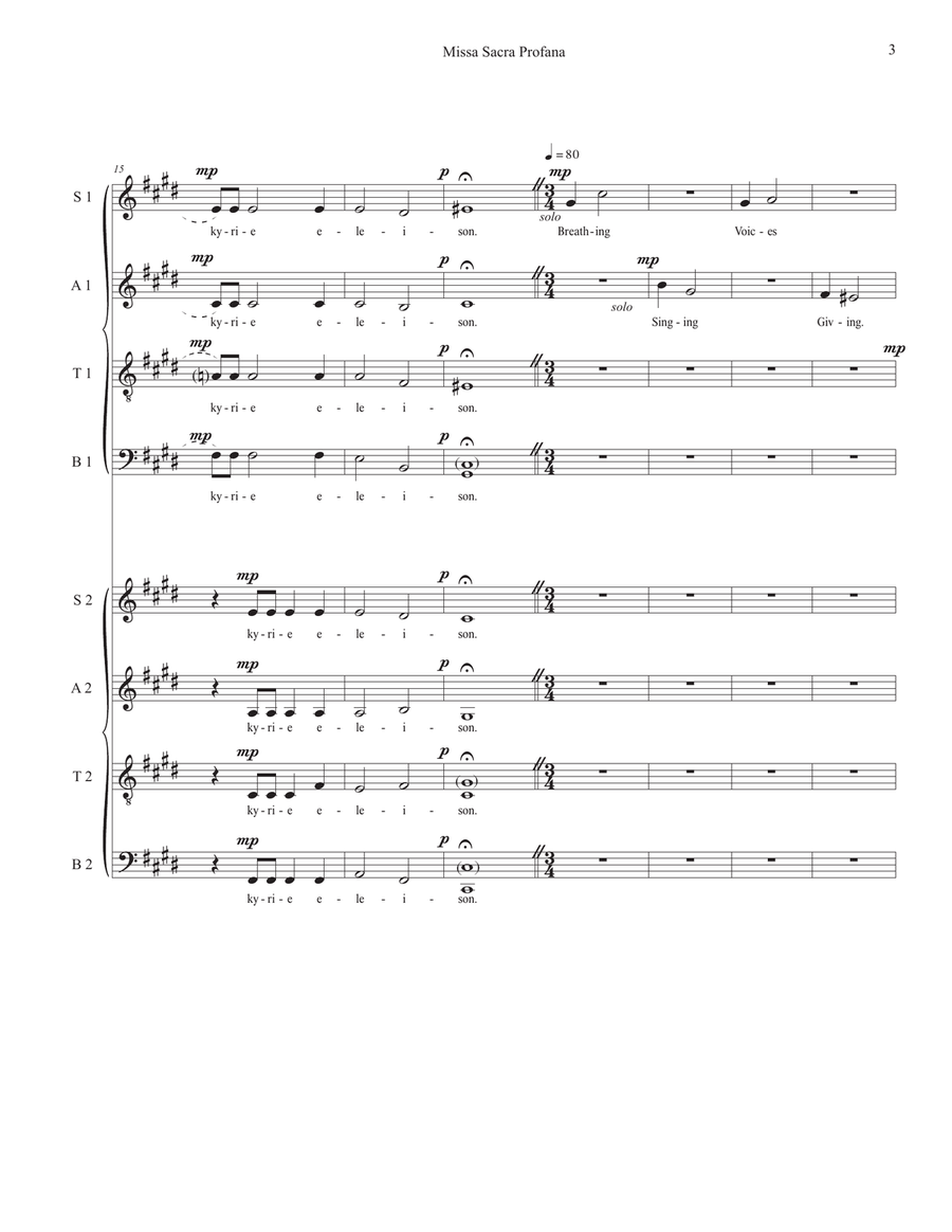 Missa Sacra Profana Missa Sacra Profana Divisi scores gallery preview page 3