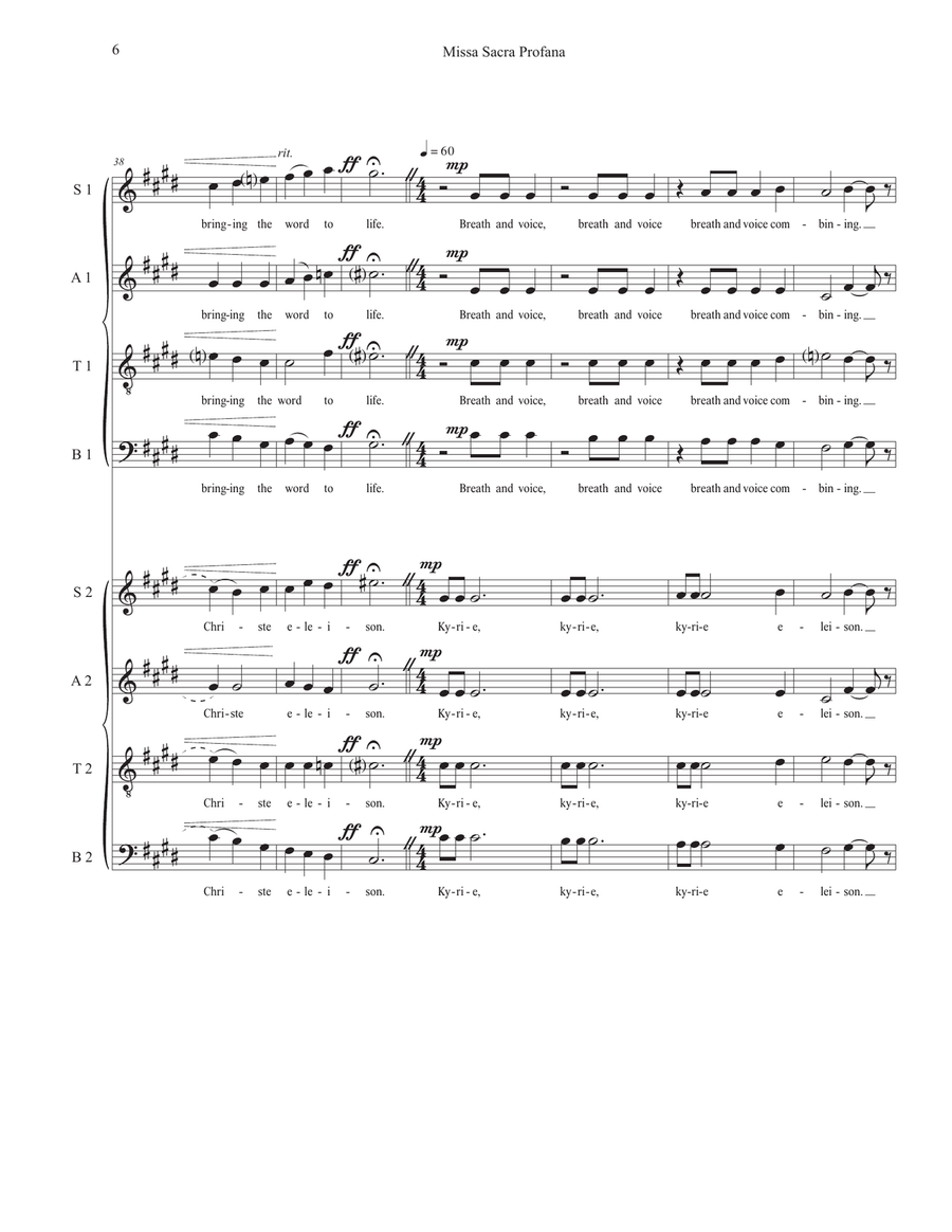 Missa Sacra Profana Missa Sacra Profana Divisi scores gallery preview page 6