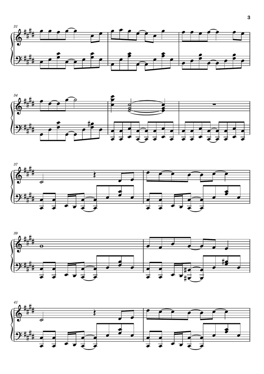 Obsession Obsession Piano Solo scores gallery preview page 3