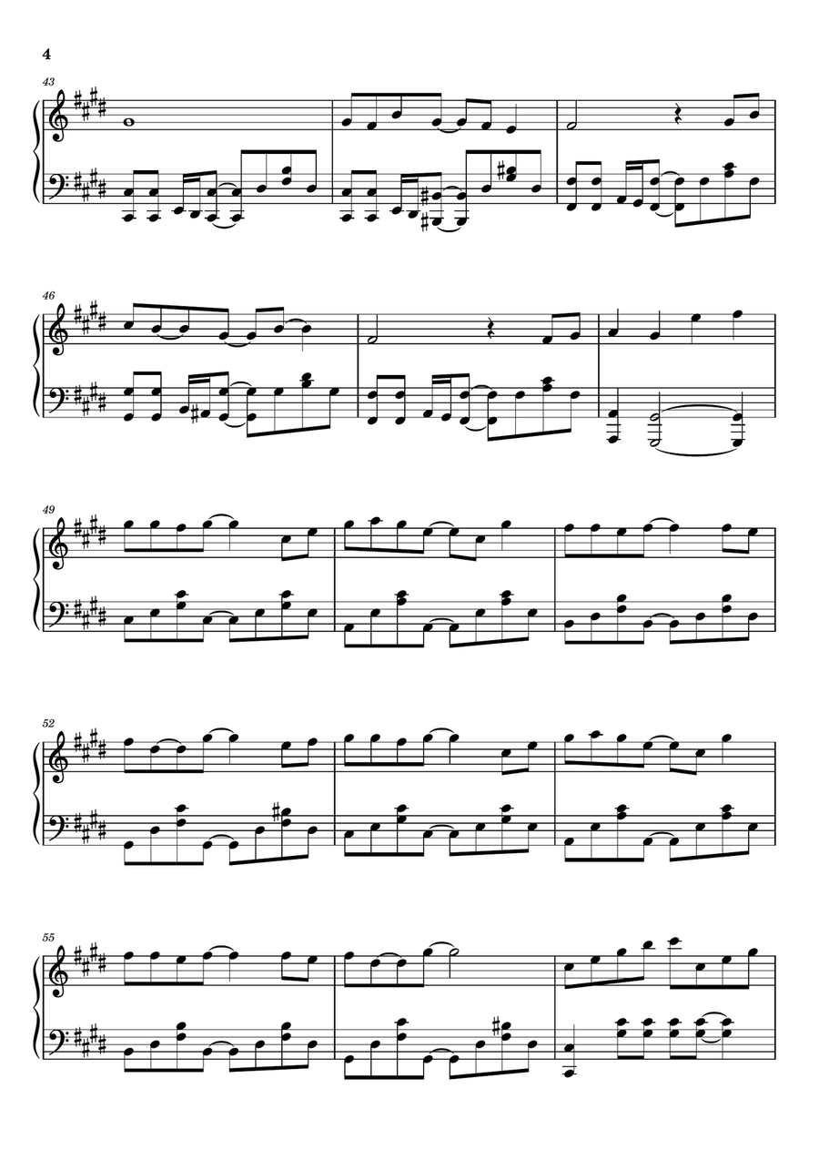Obsession Obsession Piano Solo scores gallery preview page 4