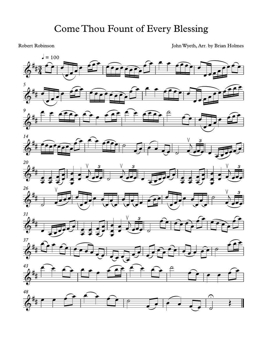 12 Sacred Arrangements for Unaccompanied Violin Volume II Violin Solo scores gallery preview page 2