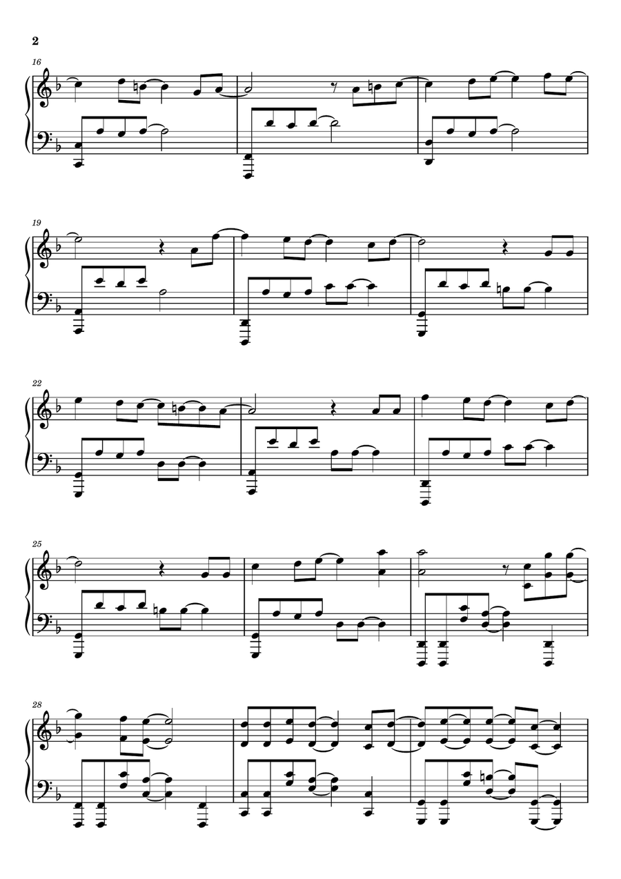 Lost Lost Piano Solo scores gallery preview page 2