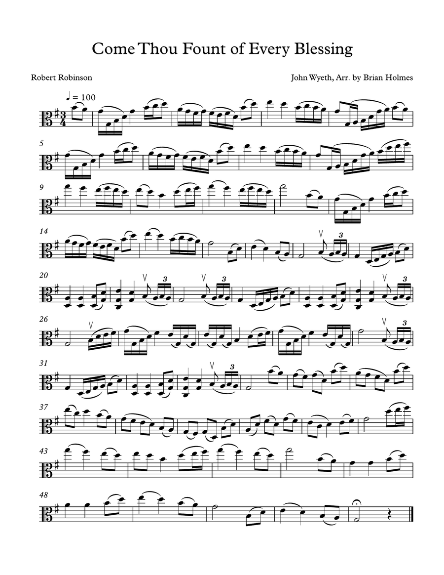 12 Sacred Arrangements for Unaccompanied Viola Volume II Viola Solo scores gallery preview page 2